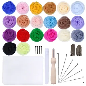 25 Color Needle Felting Kit Wool Felting Tool Handmade Felt Needle Set 7pcs  Pack