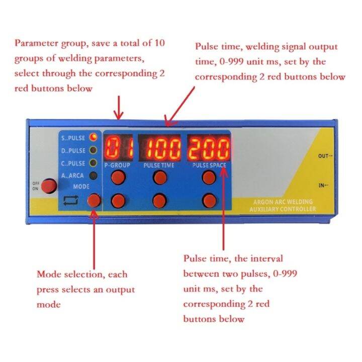 pulse-จุดเครื่องเชื่อมเชื่อมเย็น-controller-แผงเชื่อมอาร์กอนอาร์คเชื่อมเย็น-controller-ปรับปากกาบัดกรี