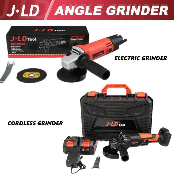 JLD Angle Grinder Cordless Grinder Tool Fast Charger Cutting and