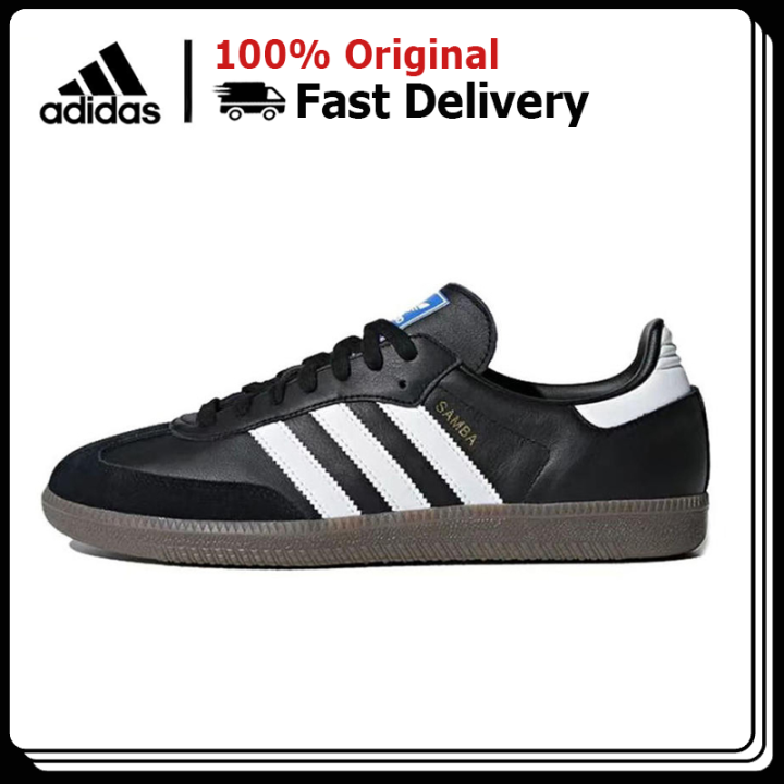 【100% Genuine】Adidas originals Samba Black for Unisex sneakers,Men and ...