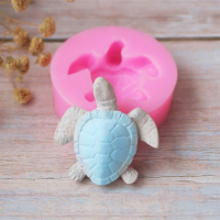 แม่พิมพ์ซิลิโคน Fondant น่ารักน่ารัก Sea Turtle Shape Ocean Theme ตกแต่งเค้ก Fondant Gum Paste แม่พิมพ์ช็อกโกแลตขนาดเล็ก-iold57 mall