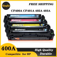 Cf401a Cf400a 4สี M274n 403a 201a หมึกที่เข้ากันได้ตลับหมึกสำหรับ Hp สีของ Laserjet Pro M252dn 252n Mfp 277n