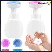 JINGWEI 2Pcs สีฟ้าสีฟ้า เครื่องจ่ายสบู่รูปดอกไม้ สีชมพูอมชมพู พลาสติกทำจากพลาสติก ภาชนะรีฟิล แบบพกพาได้ แชมพูสระผมสระผม ขวดปั๊มโฟม อุปกรณ์สำหรับห้องครัว