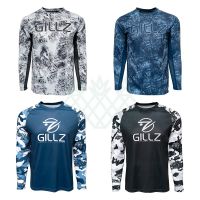 GILLZ เสื้อเจอร์ซีย์เสื้อตกปลาแขนยาวเสื้อแจ็คเก็ตป้องกันสำหรับผู้ชายชุดป้องกันรังสียูวีสำหรับกลางแจ้งระบายอากาศได้ UPF 50 + เสื้อทีมสเปน Pesca