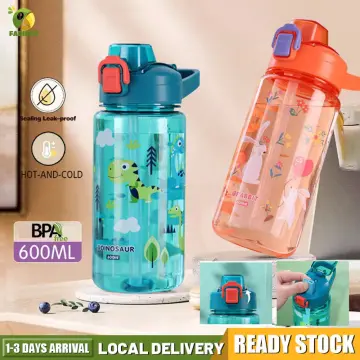 Baby Water Bottles, Car Straw Water Cup, 16oz Summer Cute Bus Shaped Water  Bottle, Leak-Proof Kids Square Drinking Cup Cute Cartoon Water Jug Toy