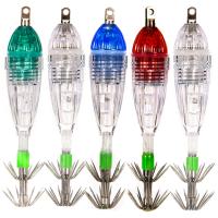 hot！【DT】 5pcs Underwater Fishing Attracting Lamp with Squid Jig Hooks Accessories