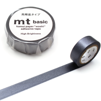 mt gunmetallic MT01P541 เทปตกแต่งวาชิ ลาย สีกันเมทัล (เทาเฉดดำ) แบรนด์ KAMOI mt masking tape ประเทศญี่ปุ่น