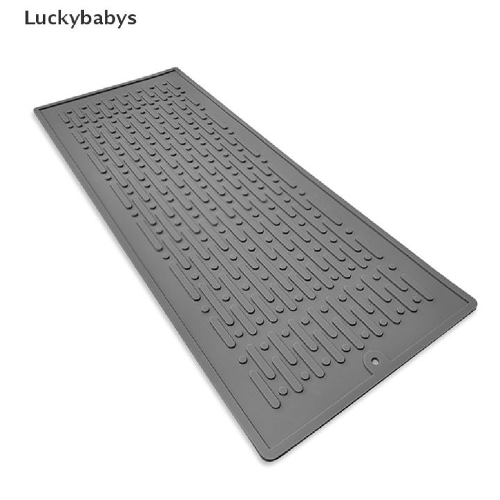 like-activities-luckybabys-ตัวกรองน้ำแผ่นระบายน้ำพรมเช็ดเท้าจานสี่เหลี่ยมแผ่นรองโต๊ะซิลิโคนที่ทนทานขายดี