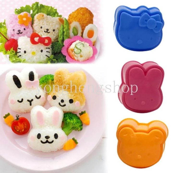 3pcs-set-cute-cartoon-sushi-mold-kids-favor-rice-ball-maker-bear-bunny-shaped-onigiri-sushi-mould-diy-bento-molds-set