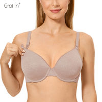 Gratlin Women S Plus Size Maternity Nursing สำหรับให้นมเต็มรูปแบบเบาะรองนั่ง Underwire ตั้งครรภ์...