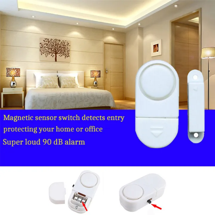 Ready Stock5PCS Wireless Door Window Sensor Home Security Alarm Systems