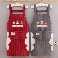 [COD] New female cute home kitchen double-layer fashion cooking overalls adult