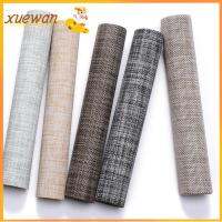 XUEWAN โต๊ะสีทึบแบบปรับขนาดได้เครื่องครัวพีวีซีเสื่อกันลื่นโต๊ะพรมตกแต่งบ้าน