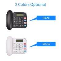 Corded Phone with Big Button Desk Landline Phone Telephone Support Hands-Free/Redial/Flash/Speed Dial/Ring Volume Control