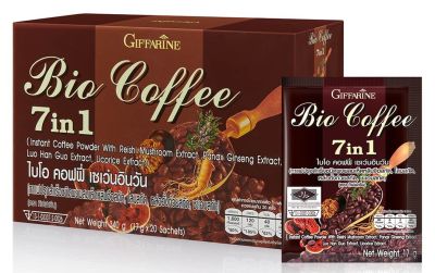 กาแฟ ไบโอ คอฟฟี่ 7 อิน 1 จำนวน 20 ซอง สูตรหวานปกติ bio coffe 7 in 1