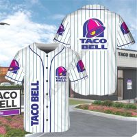 agafgadf Taco Bell Personalizado Nome Camisa De Beisebol Camisas 3d Impresso Masculina Hip Hop