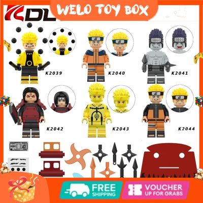 ของเล่นเด็กแบบแฟชั่น KDL806บล็อกตัวต่อ K2039-2044สำหรับเด็กรูปการ์ตูนวอร์เท็กซ์นารูโตะ
