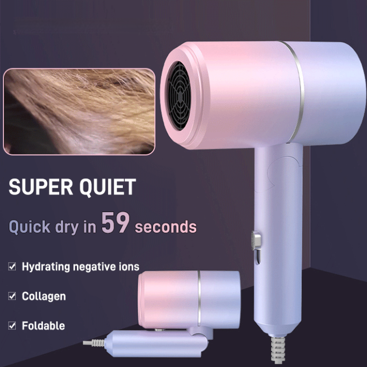Blue light hair salon special negative ion hair dryer Lazada