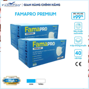 Combo 2 hộp khẩu trang y tế cao cấp 4 lớp kháng khuẩn Famapro Premium 40