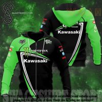 （ALL IN STOCK XZX）  MENS Kawasaki 3D Hoodie/Great Design 06  (Free customized name logo for private chat, can be changed with or without zipper)