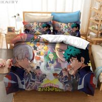 3D Printed Bedding Set Cartoon Japan Anime My Hero Academia Duvet Covers Pillowcases Comforter Bedding Set Bedclothes Bed Linen