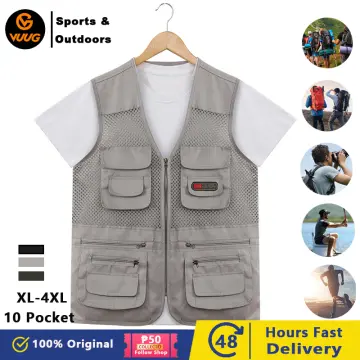 Lixada Outdoor Fishing Vest Pack Multi Pocket Breathable Mesh