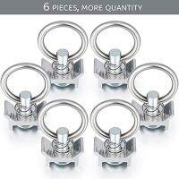 6 Pieces of Stainless Steel Rings, Speaker Hooks, Hanging Rings, Aircraft Frame Hanging Accessories, Light Pendants