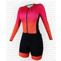 Cycling uniform jumpsuit long-sleeved spring and autumn road bike team tight training overalls