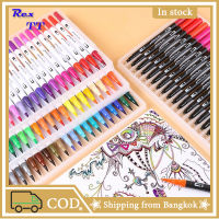 Rex TT Giorgione water-based hook pen double-head washable color brush 24-color 80-color soft-head watercolor pen set