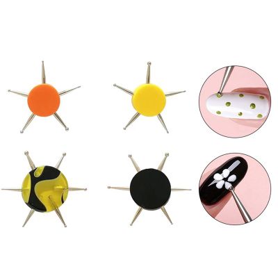 1PC 5/6 Head Nail Art Dotting Tools Disc Nail Drill Point Nail Tools Dot Painting Tools Nail Point Drill Pen