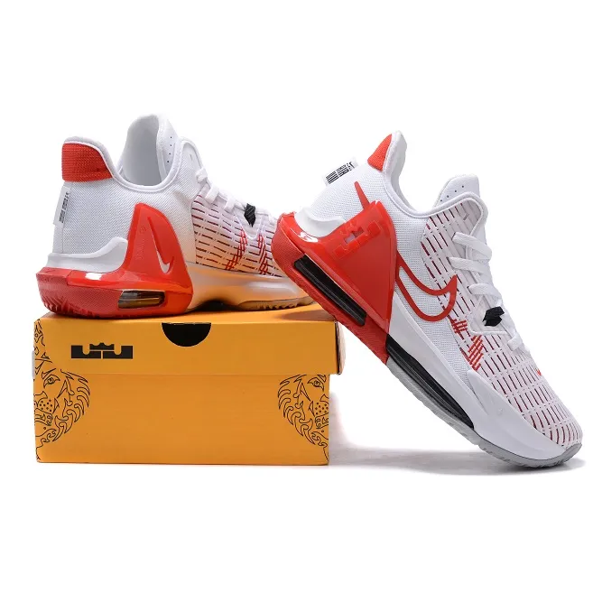 caF100% Original Nike Lebron James Witness 6 White Red Sports Basketball  Shoes for Men | Lazada PH