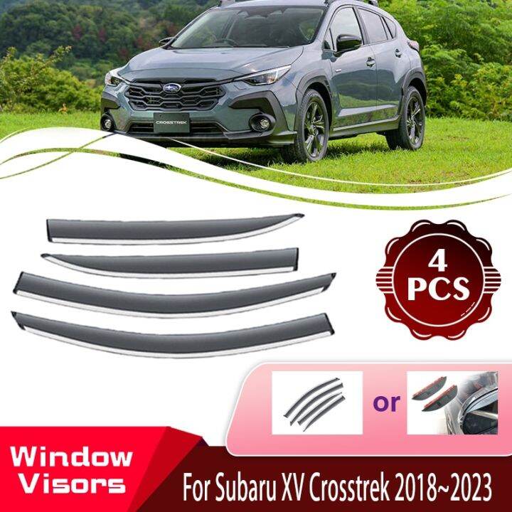 Car Rain Deflector For Subaru XV GT Crosstrek 20182023 Car Window Wind