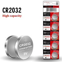 YOUCUN 5ชิ้น DL2032 CR2032 210มิลลิแอมป์ต่อชั่วโมง ECR2032แบตเตอรี่ลิเธียม3โวลต์สำหรับนาฬิกาของเล่นเครื่องคิดเลขรถยนต์กุญแจรีโมทคอนโทรลปุ่มเหรียญ