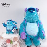 Disney Blue Little Monster Sullivan Plush Toys Backpack Cute Keychains Pendant Doll Birthday Gift