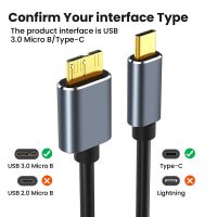 Micro B USB C 3.0 Type-C To USB 3.0 Cable 5Gbps External Hard Drive Disk Cable Connector For Computer Hard Drive Macbook Huawei