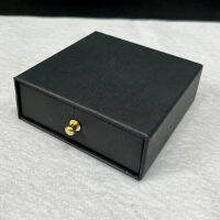 img กล่องใส่เครื่องประดับ Jewelry Box (Pin) สีดำ Black กล่องของขวัญ กล่องกระดาษ แบบดึงลิ้นชัก มีฟองน้ำด้านใน *มีหลายสีมาก*