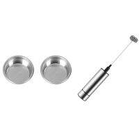 Milk Frother, With High Torque Motor For Lattes With ​2Pack 54Mm Filter Basket For Breville Sage 870875 54Mm