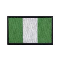 【YF】 1PC Nigerian Flag Nigeria Embroidered   Or Iron Embroidery  Badge Moral