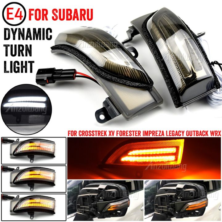 LED Dynamic Blinker Side Mirror Indicator Light For Subaru WRX STI