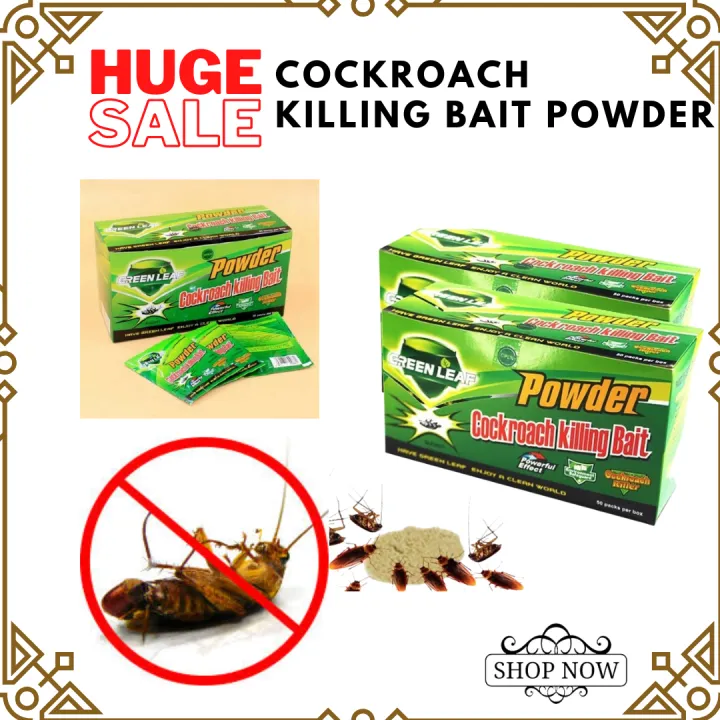 Top Selling Green Leaf Powder Cockroach Killing Bait (50 pieces ...