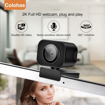 ZZOOI HD 1080P Webcam for Computer PC Tablet Web Camera With Mic Rotatable USB Camera For Live Broadcast Video Calling Conference Work