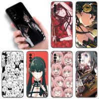 Spy X Family Anime Phone Case For Xiaomi Redmi Note 5 6 9T K20 K40 K50 Pro 7A 8A 9A 9C 9i 10A 10C A1 S2 Soft TPU Black Cover Electrical Safety