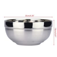 Stainless Steel Bowl Mixing Bowls Soup Rice Porridge Water Organizer