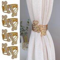 【LZ】❡  Golden Peacock Metal Curtain Tieback penas falsas Design Tie Back para Sheer grossas cortinas