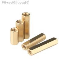 2-50pcs M2 M2.5 m3 m4 m5 m6xL hex brass standoff female to female thread brass spacer length 3mm to 50mm