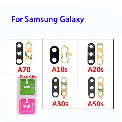 คุณภาพสูงสำหรับ Samsung Galaxy A10S A70S A50S A30S A707F ฝาหลังกระจกหลังเลนส์กล้องถ่ายรูปกระจกหน้ากระจกติดกาวทดแทนสำหรับ A107 A207 A307 A507 A707 A20S