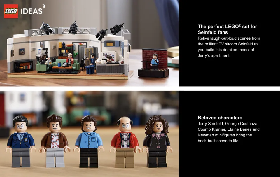 Lego Ideas Seinfeld 21328 Kit de construction pour adulte 1326