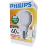 หลอดไส้ GLS PHILIPS 60W สีฝ้า