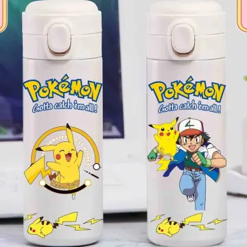 Cartoon Pokemon Water Bottle Anime Stainless Steel Thermos Cup