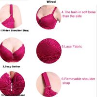 LOCAL READY STOCK Women y Lace Thin 34 Cup D s Adjustable Breathable Plus Size Wired B0009